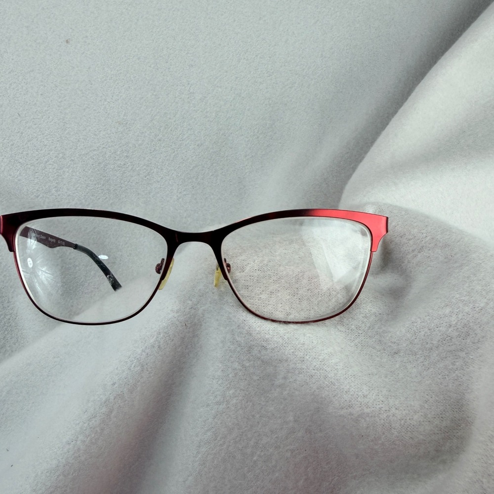 Heartland Deann Burgundy Cat Eye Eyeglass Frames only53-17-135 Metal Red Glasses
